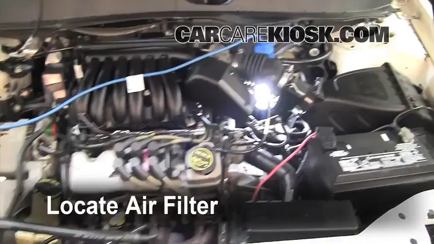 2002 Ford Taurus SE 2-Valve 3.0L V6 Air Filter (Engine) Replace